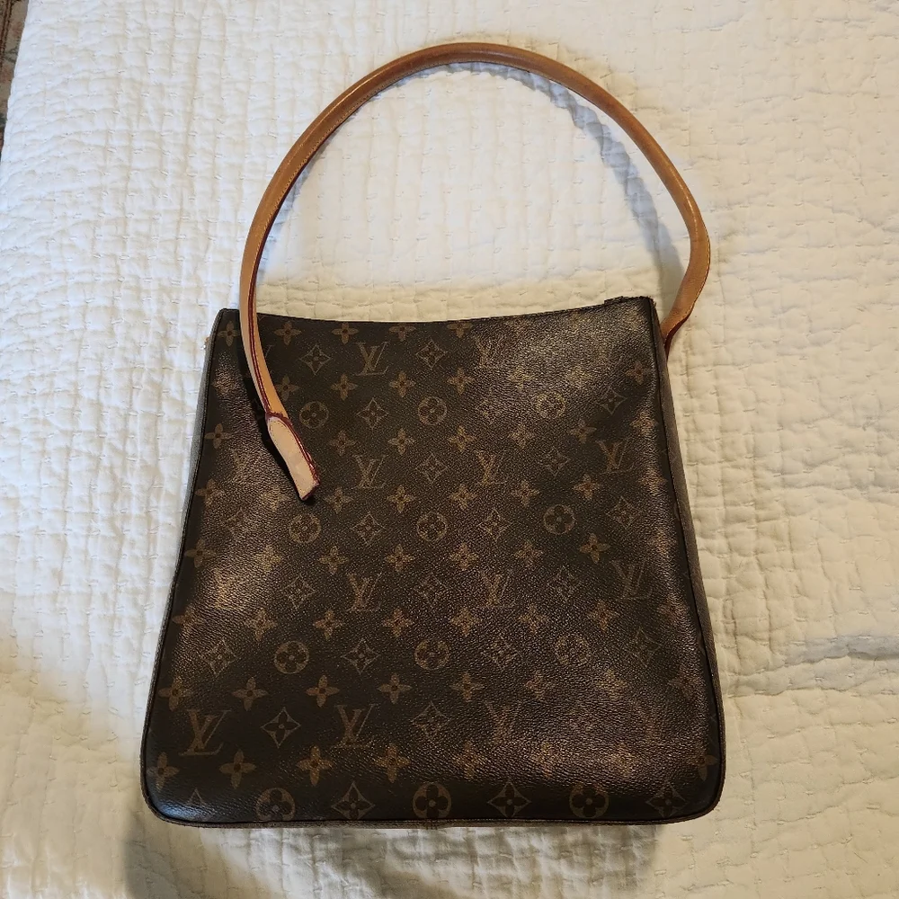 Louis Vuitton Brown Monogram Looping GM Shoulder Bag with Vachetta Leather - Picture 2 of 12